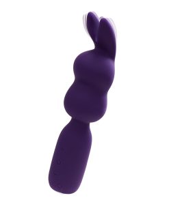 Vedo Hopper Bunny Rechargeable Silicone Mini Wand Vibrator Purple