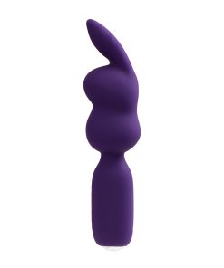 Vedo Hopper Bunny Rechargeable Silicone Mini Wand Vibrator Purple