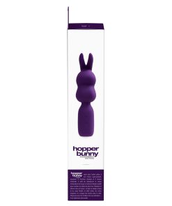 Vedo Hopper Bunny Rechargeable Silicone Mini Wand Vibrator Purple