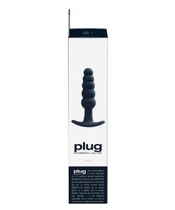 Vedo Plug Rechargeable Silicone Vibrating Anal Plug Black