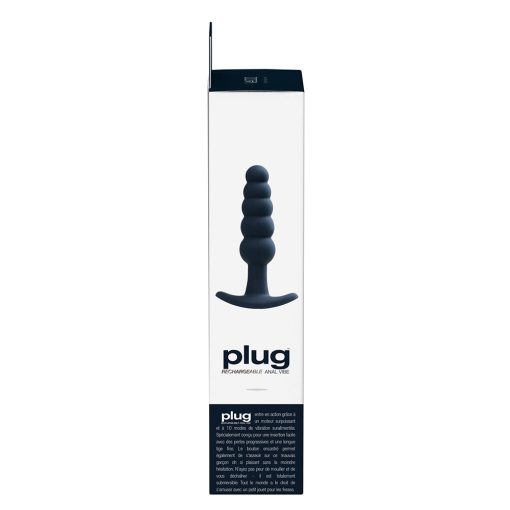 Vedo Plug Rechargeable Silicone Vibrating Anal Plug Black - Image 6