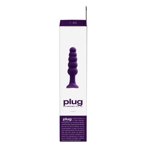 Vedo Plug Rechargeable Silicone Vibrating Anal Plug Purple - Image 7