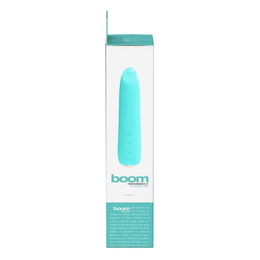 Vedo Boom Rechargeable Warming Silicone Slimline Vibrator Turquoise - Image 6