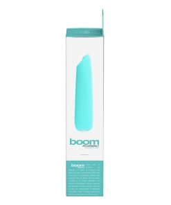 Vedo Boom Rechargeable Warming Silicone Slimline Vibrator Turquoise