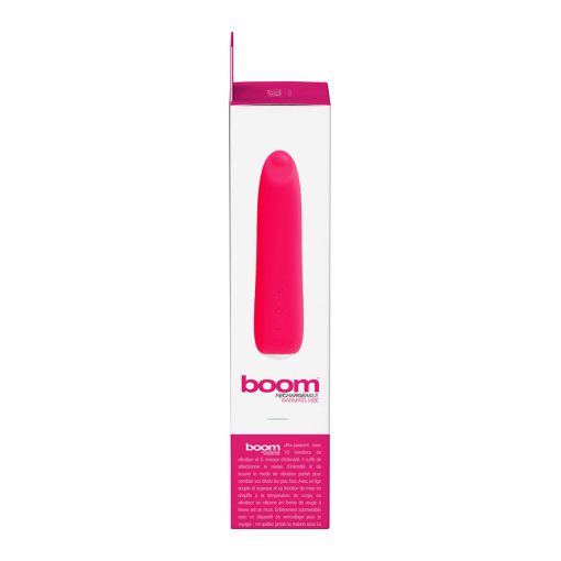 Vedo Boom Rechargeable Warming Silicone Slimline Vibrator Pink - Image 6