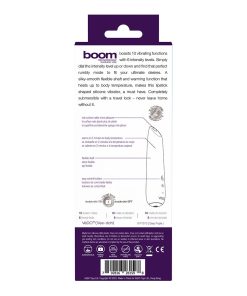 Vedo Boom Rechargeable Warming Silicone Slimline Vibrator Purple