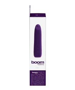 Vedo Boom Rechargeable Warming Silicone Slimline Vibrator Purple