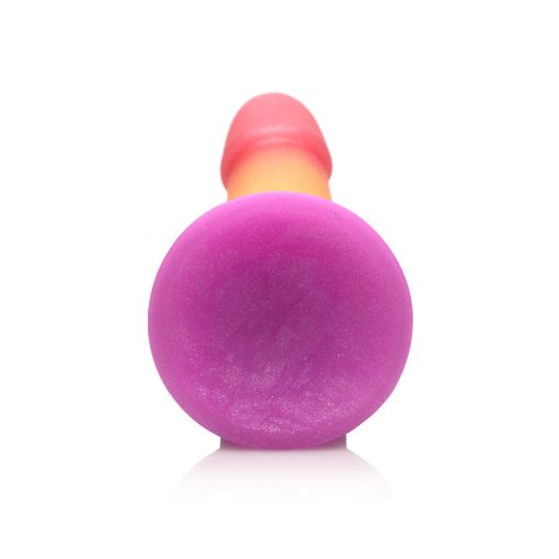 Simply Sweet Phallic 6.5 In. Silicone Dildo Rainbow - Image 7