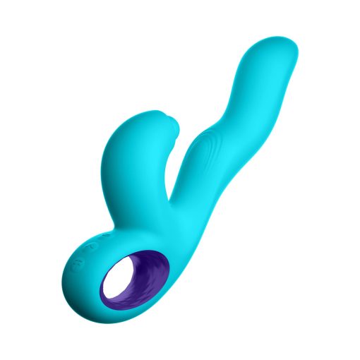 FemmeFunn Klio – Triple Action Thumping Rabbit Vibrator (Turquoise) - Image 3