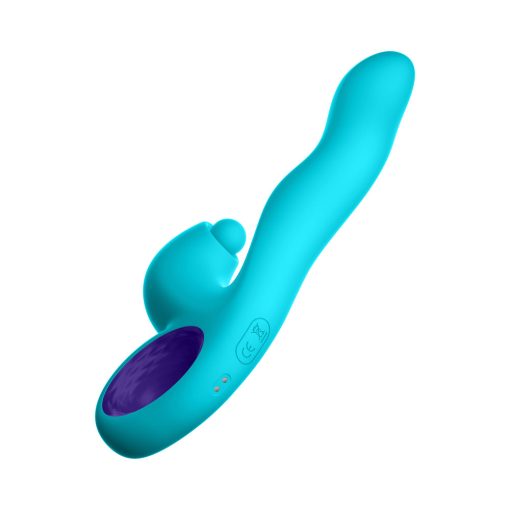 FemmeFunn Klio – Triple Action Thumping Rabbit Vibrator (Turquoise) - Image 4