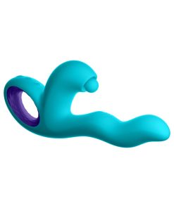 FemmeFunn Klio – Triple Action Thumping Rabbit Vibrator (Turquoise)
