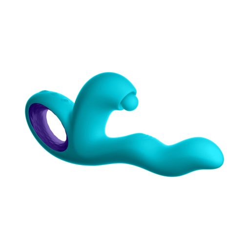 FemmeFunn Klio – Triple Action Thumping Rabbit Vibrator (Turquoise) - Image 5