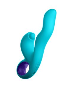 FemmeFunn Klio – Triple Action Thumping Rabbit Vibrator (Turquoise)