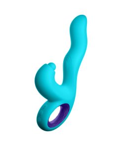 FemmeFunn Klio – Triple Action Thumping Rabbit Vibrator (Turquoise)