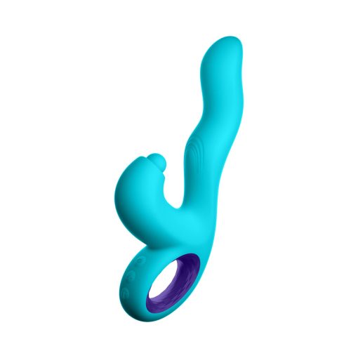 FemmeFunn Klio – Triple Action Thumping Rabbit Vibrator (Turquoise) - Image 7