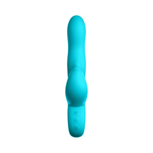 FemmeFunn Klio – Triple Action Thumping Rabbit Vibrator (Turquoise) - Image 9