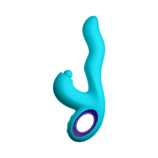FemmeFunn Klio – Triple Action Thumping Rabbit Vibrator (Turquoise) - Image 10