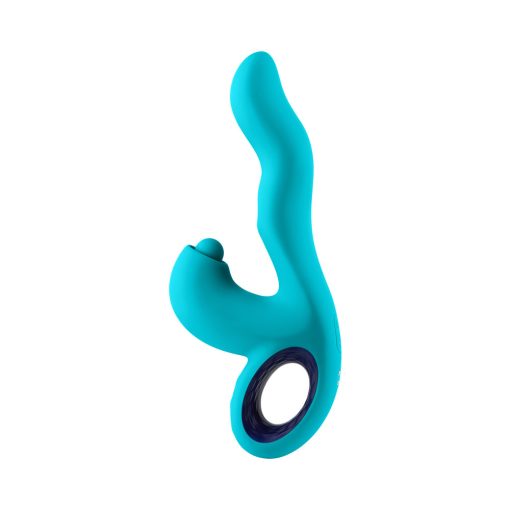 FemmeFunn Klio – Triple Action Thumping Rabbit Vibrator (Turquoise) - Image 12