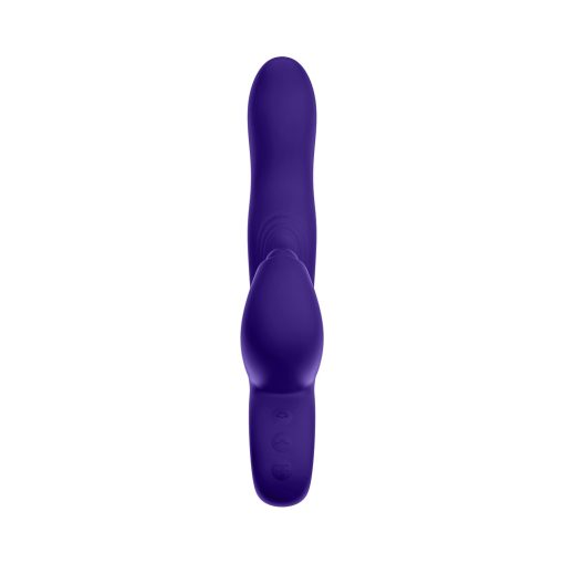 Femmefunn Klio Rechargeable Silicone Triple Action Thumping Rabbit Vibrator Dark Purple - Image 11