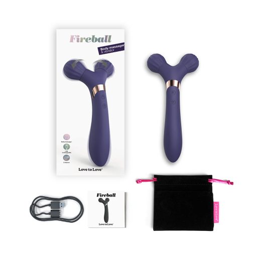 Fireball Dual Ended Vibrating Massager & Vibrator – Midnight Indigo