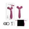 Love To Love Fireball Rechargeable Dual Ended Silicone Body Massager & Vibrator Plum Star