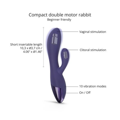 Love To Love Funky Bunny Baby Rabbit Vibrator Midnight Indigo - Image 4