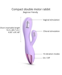Love To Love Funky Bunny Baby Rabbit Vibrator Viva Mauve