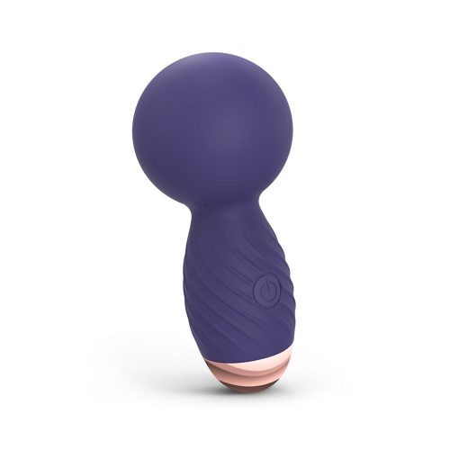 Love To Love Itsy Bitsy Rechargeable Silicone Mini Wand Vibrator Midnight Indigo - Image 3