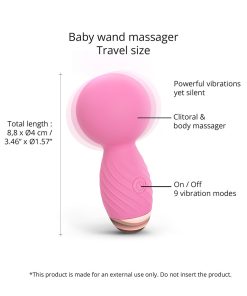 Love To Love Itsy Bitsy Rechargeable Silicone Mini Wand Vibrator Pink Passion 11 Love To Love Itsy Bitsy Rechargeable Silicone Mini Wand Vibrator Pink Passion