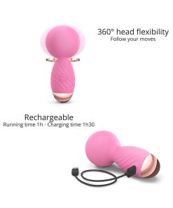 Love To Love Itsy Bitsy Rechargeable Silicone Mini Wand Vibrator Pink Passion 12 Love To Love Itsy Bitsy Rechargeable Silicone Mini Wand Vibrator Pink Passion
