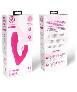Together Internal Kiss Remote Control Vibe Pink