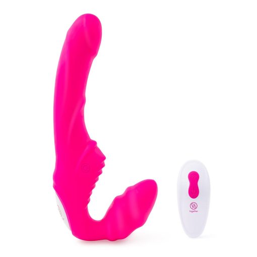 Together Strapless Remote Control Vibrator Pink - Image 2