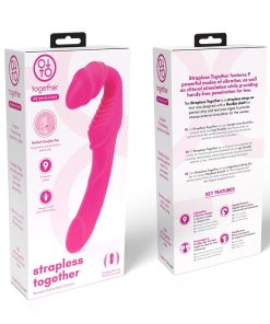 Together Strapless Remote Control Vibrator Pink