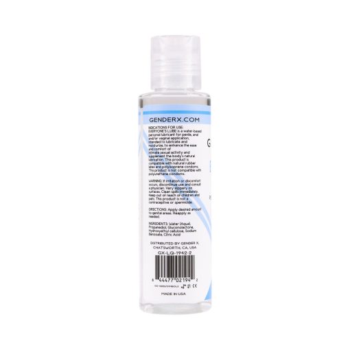 Gender X Everyone'S Lube Water-Based Lubricant 4 Oz. - Image 2