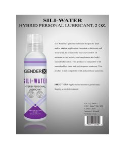 Gender X Sili-Water Hybrid Personal Lubricant 2 Oz.