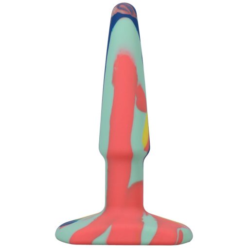 A-Play Groovy 4 In. Silicone Anal Plug Sunrise - Image 2