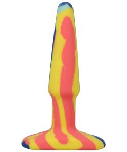A-Play Groovy 4 In. Silicone Anal Plug Sunrise