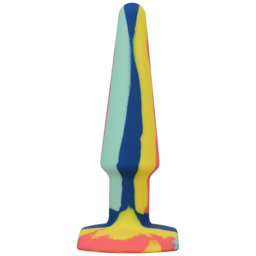 A-Play Groovy 5 In. Silicone Anal Plug Sunrise - Image 3