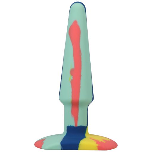 A-Play Groovy 5 In. Silicone Anal Plug Sunrise - Image 4