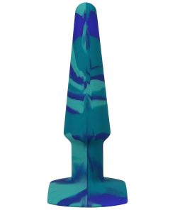 A-Play Groovy 5 In. Silicone Anal Plug Ocean
