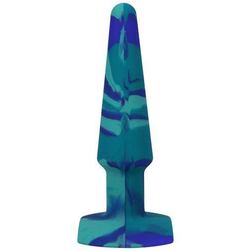 A-Play Groovy 5 In. Silicone Anal Plug Ocean - Image 3