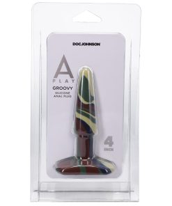 A-Play Groovy 4 In. Silicone Anal Plug Camouflage