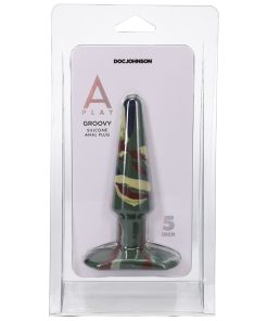 A-Play Groovy 5 In. Silicone Anal Plug Camouflage
