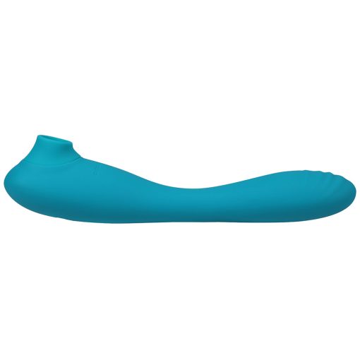 This Product Sucks Rechargeable Bendable Dual Ended Silicone Sucking Clitoral Stimulator & G-Spot Vibrator Teal - Image 8