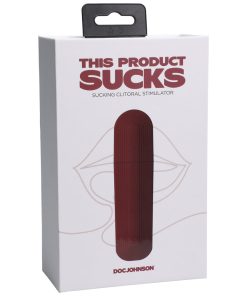 This Product Sucks Rechargeable Silicone Lipstick Sucking Clitoral Stimulator Red