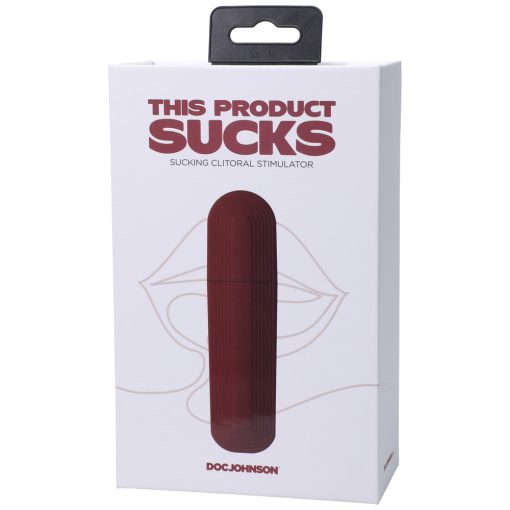 This Product Sucks Rechargeable Silicone Lipstick Sucking Clitoral Stimulator Red - Image 3