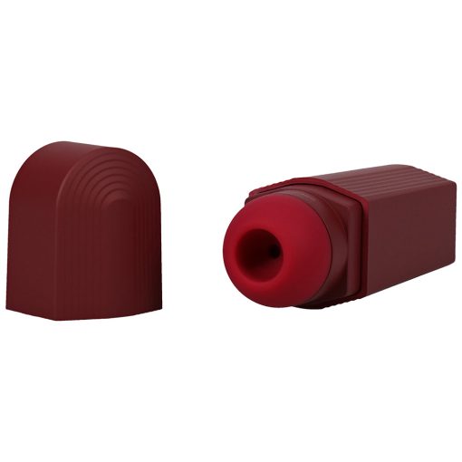 This Product Sucks Rechargeable Silicone Lipstick Sucking Clitoral Stimulator Red - Image 8