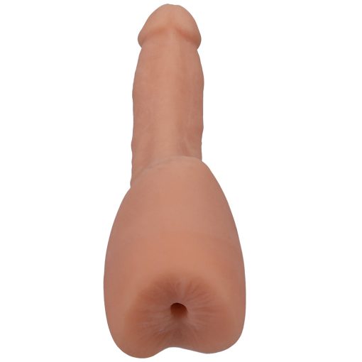 Signature Cocks Transgirls Lena Moon Ultraskyn Dual Density 4.5 In. Cock With Penetrable Ass Beige - Image 5