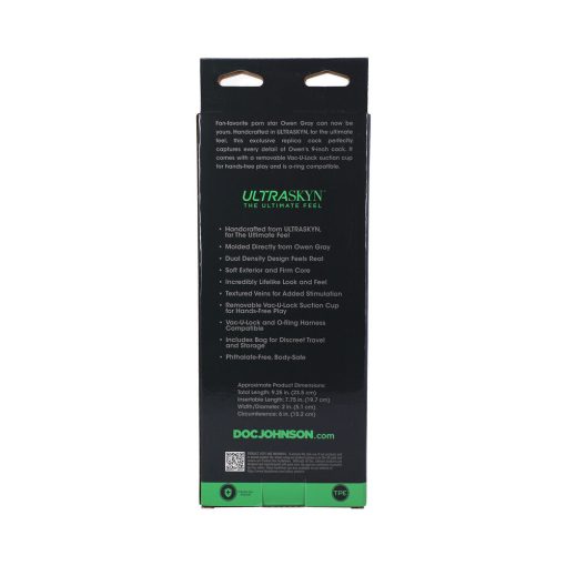 Signature Cocks Owen Gray 9 In. Ultraskyn Dildo With Vac-U-Lock Suction Cup - Image 8