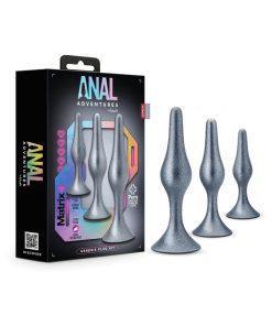 Anal Adventures Matrix Genesis Plug Kit Stellar Silver